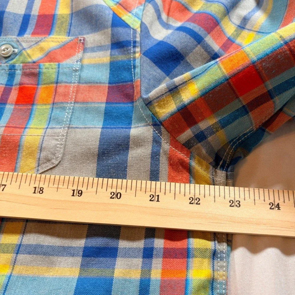 The North Face Plaid Button Down Shirt Mens Large Multicolor Long Sleeve Hiking